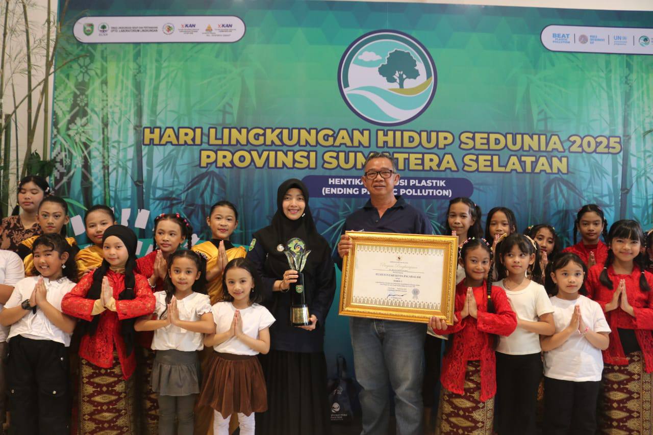 Pagar Alam Juara 1 Lomba Kebersihan se-Sumsel pada Peringatan Hari Lingkungan Hidup 2025