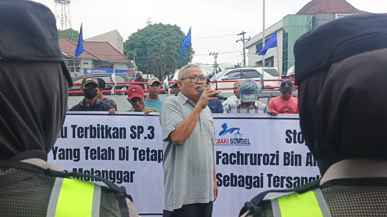 Buntut Penetapan Tersangka Kasus Sengketa Lahan, K-MAKI Datangi Polda Sumsel, Tuding Ada Oknum Tak Netral