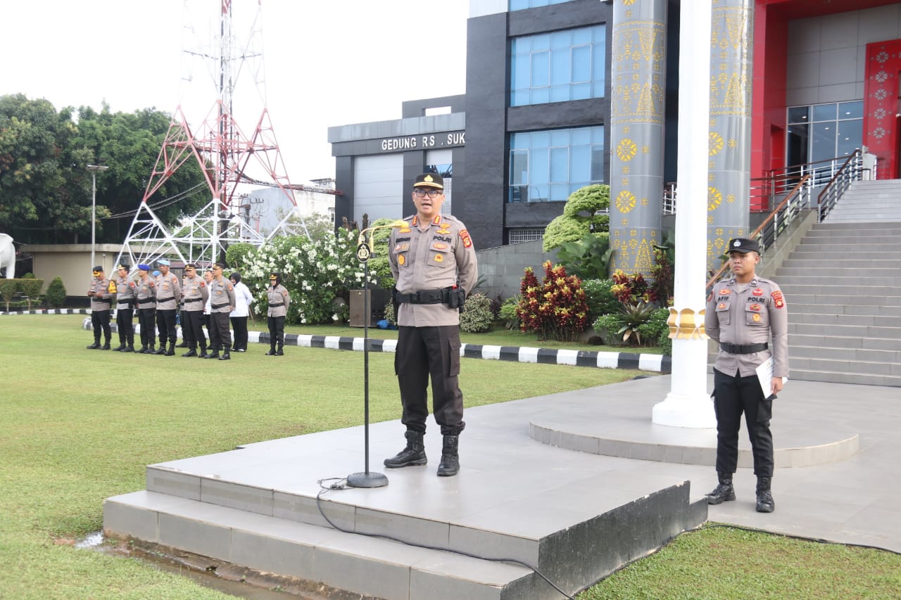 Pimpin Apel, Kabid Humas Ajak Personel Polda Sumsel Bijak Dalam Bermedia Sosial   