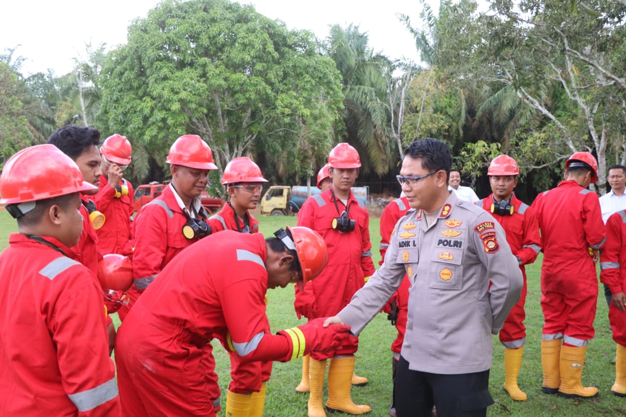 Polres OKU Timur Cek Kesiapan Perusahaan Perkebunan Hadapi Karhutla