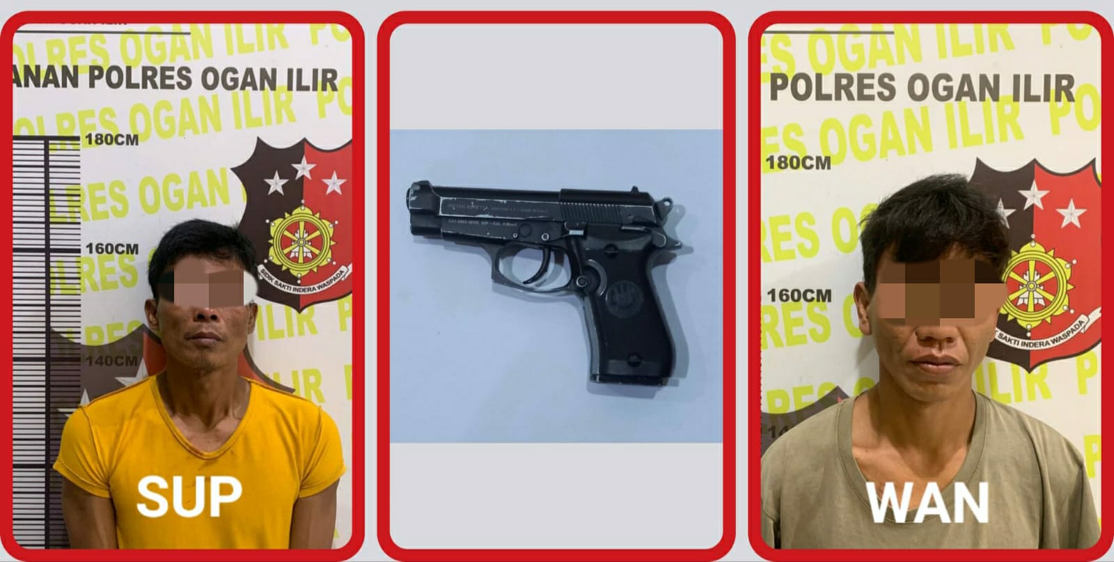 Operasi Sikat Musi 2025, Satreskrim Polres Ogan Ilir Tangkap 2 Pelaku Curat & Sita 1 Pucuk Air Softgun