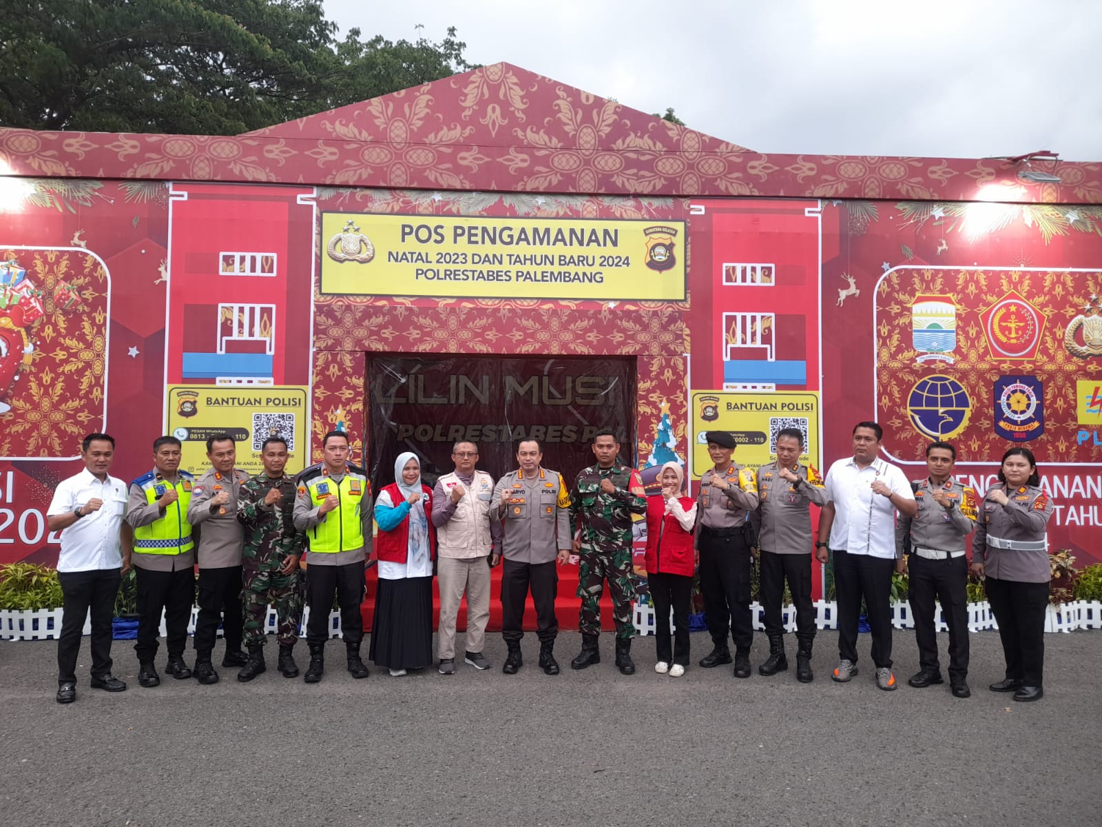 Sebar Personel Berpakaian Preman di Jembatan Ampera dan BKB Palembang Selama Libur Nataru