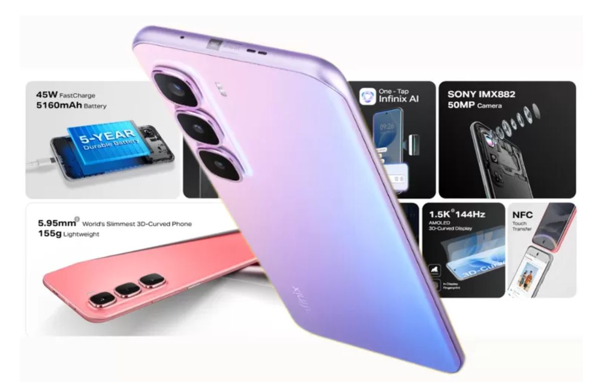 Infinix Hot 60 5G Hadir dengan IP64, Layar Luas dan Chipset 5G Terbaru! Ini Spesifikasinya