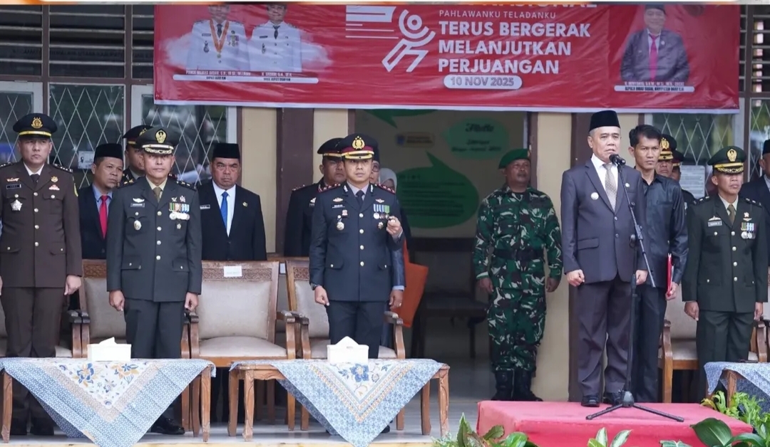 Peringatan Hari Pahlawan Nasional Tahun 2025, Wabup Ogan Ilir Bertindak Jadi Inspektur Upacara