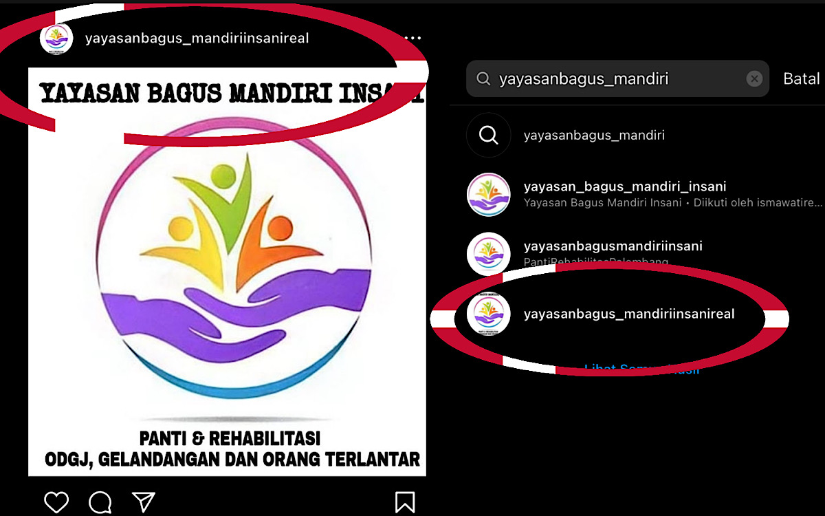 Instagram Yayasan Rawat 183 Orang Sakit Jiwa dan Telantar Dihack Belum Kembali, YBMI Palembang Buat Akun Baru