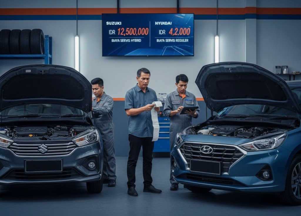 Kelihatannya Sama Sama Irit, Biaya Servis 50 Ribu KM Ertiga Hybrid vs Stargazer Ternyata Bikin Kaget