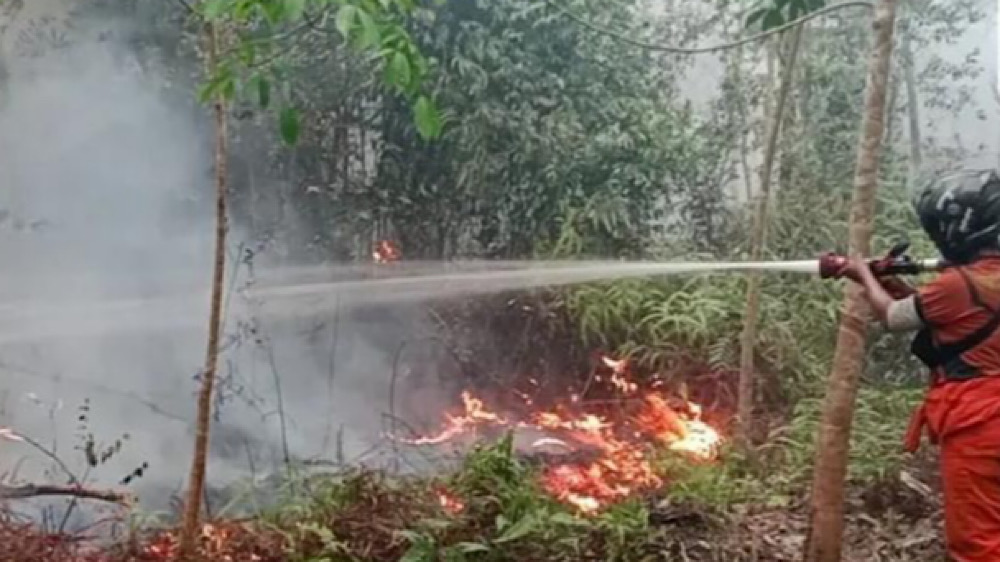 Karhutla Capai 60 Hektare, Suplai 9.000 Liter Air Dikerahkan