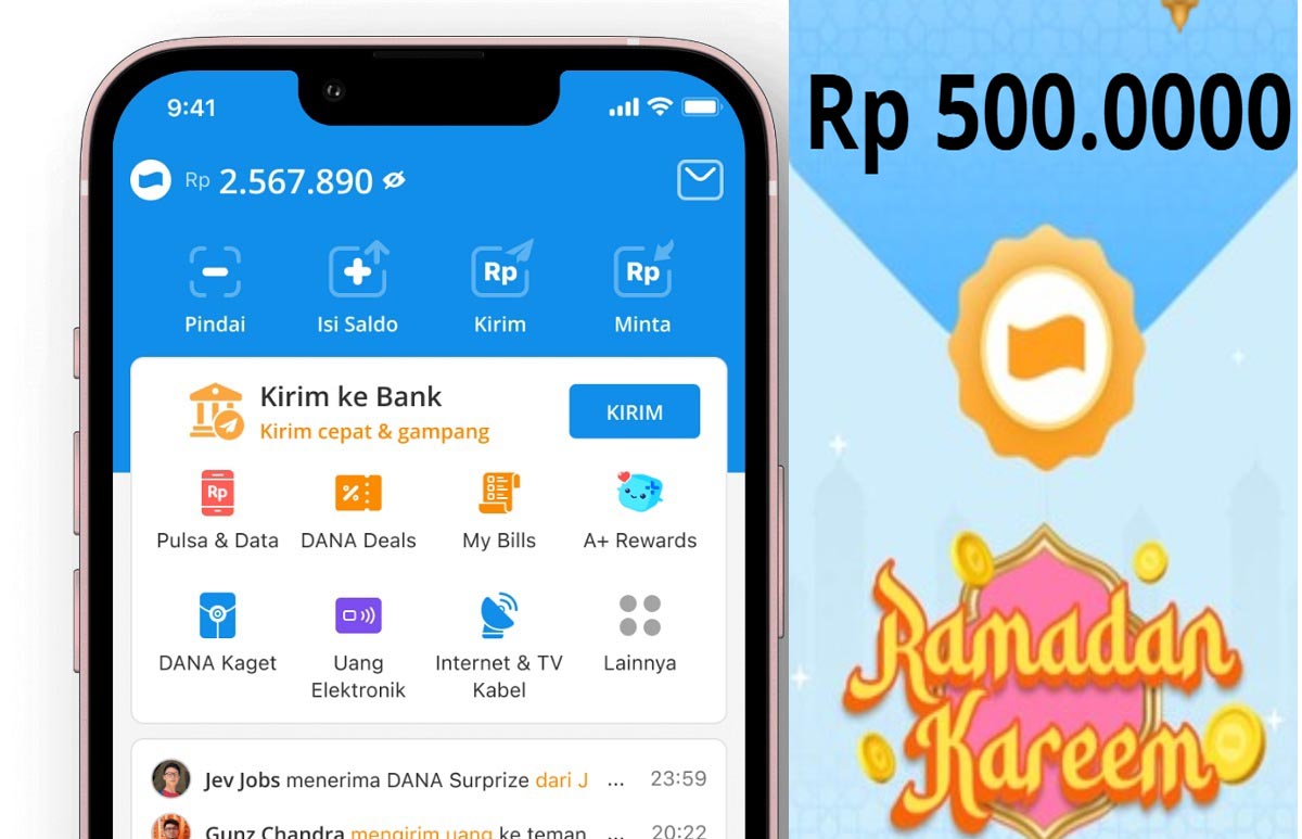 Tarik Saldo Gratis Rp500.000 dari Link DANA Kaget Terbaru Edisi Hari Ini, Simak Tips dan Trik Di Sini