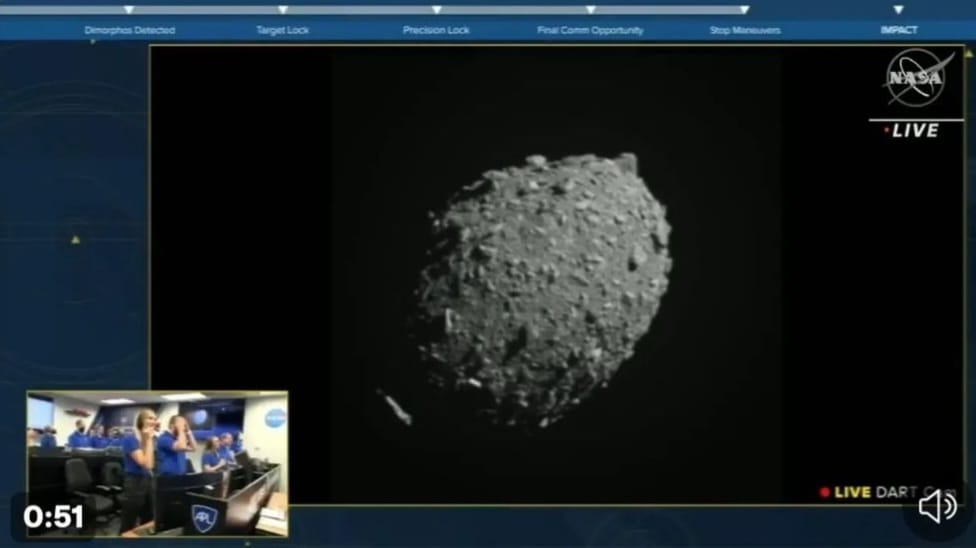 Pesawat NASA Sukses Tabrak Asteroid Dimorphos