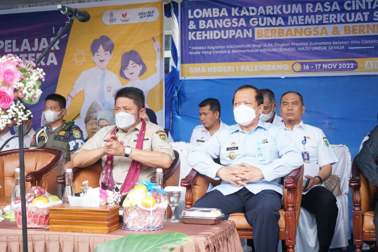 Kakanwil Kemenkumham Sumsel Hadiri pembukaan Lomba Kadarkum tingkat SLTA Se-Sumsel