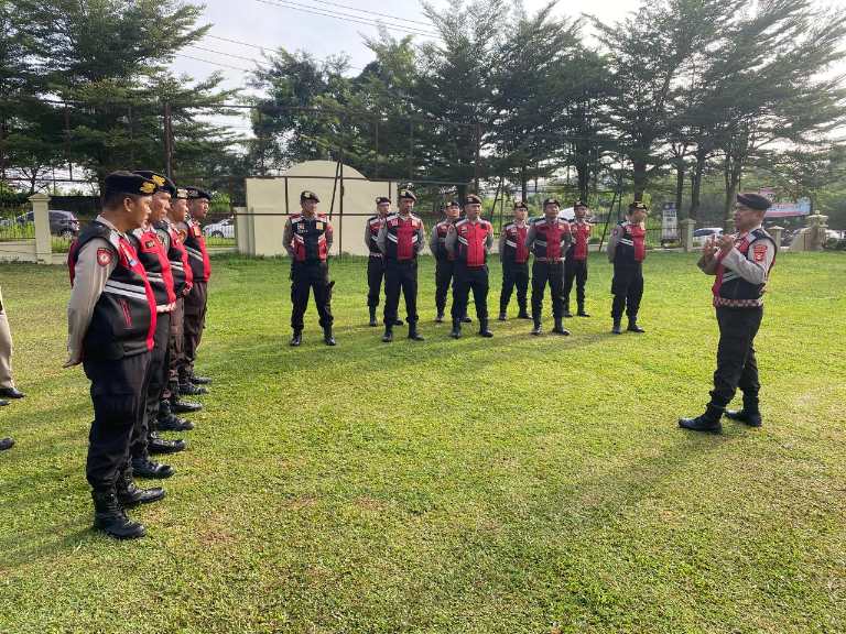 Cuaca di Ogan Ilir Kian Panas, Sat Samapta Polres OI Siagakan Personel Terhadap Ancaman Karhutla