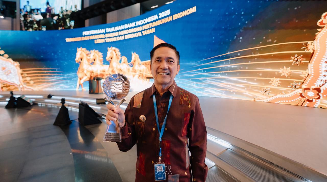 Dihadapan Presiden Prabowo, Palembang Raih Penghargaan TPID Terbaik 2025, Berkat Kinerja Ratu Dewa