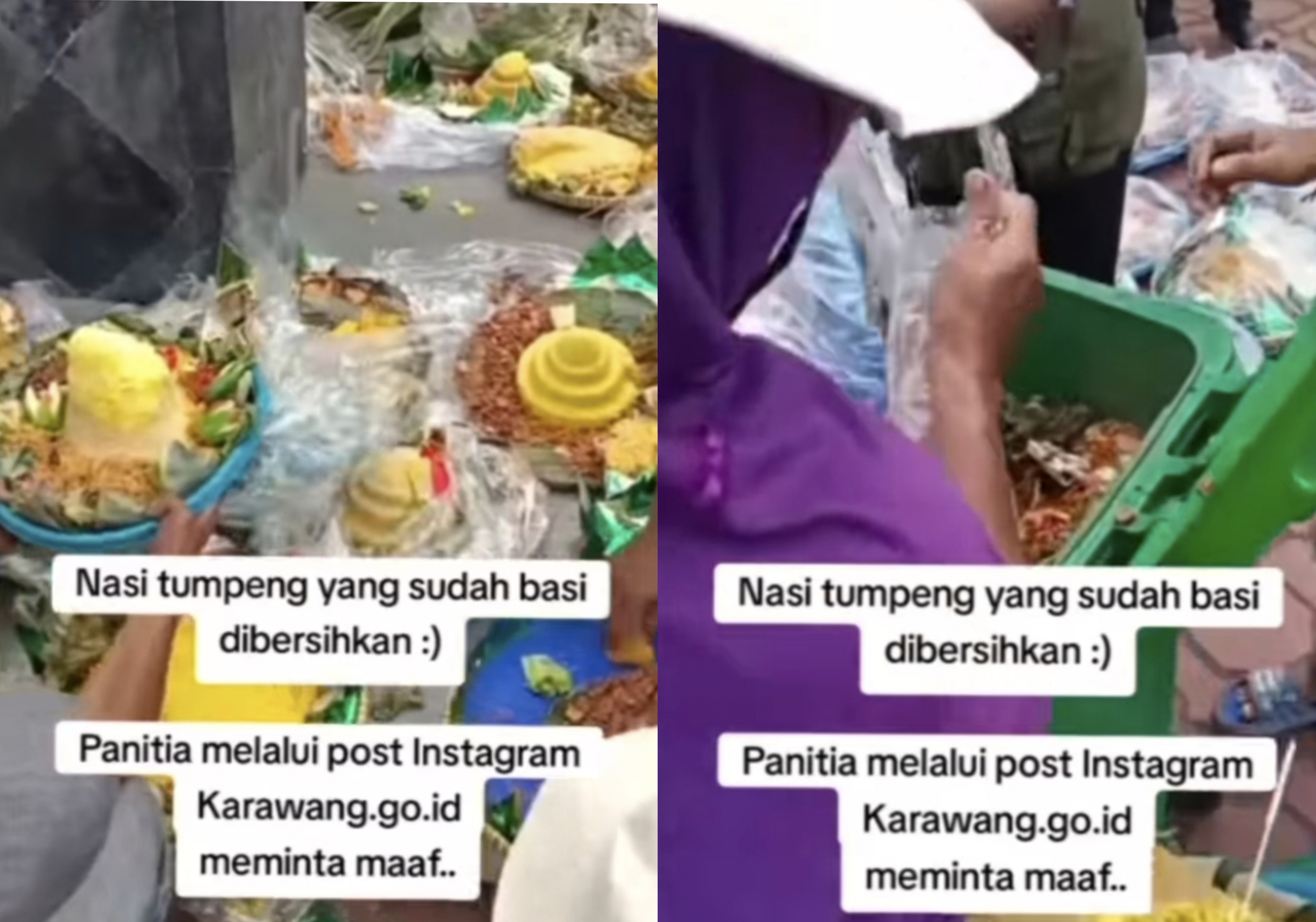 1.600 Nasi Tumpeng Dibuang Usai Cetak Rekor MURI, Warganet Singgung Mobil Bergoyang Camat & Bidan di Karawang