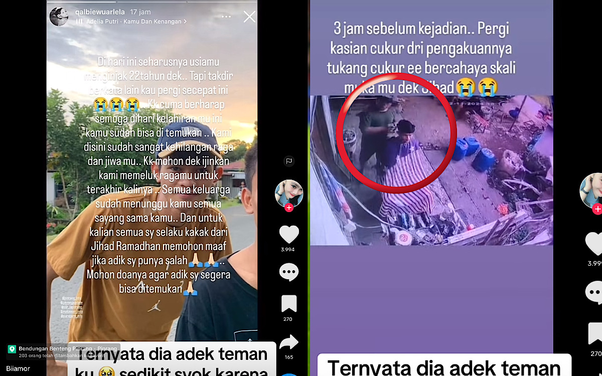 3 Jam Sebelum Terjun di Bendungan Benteng Pinrang, Jihad Ramadhani Sempat Potong Rambut, Ini Kata Tukang Cukur