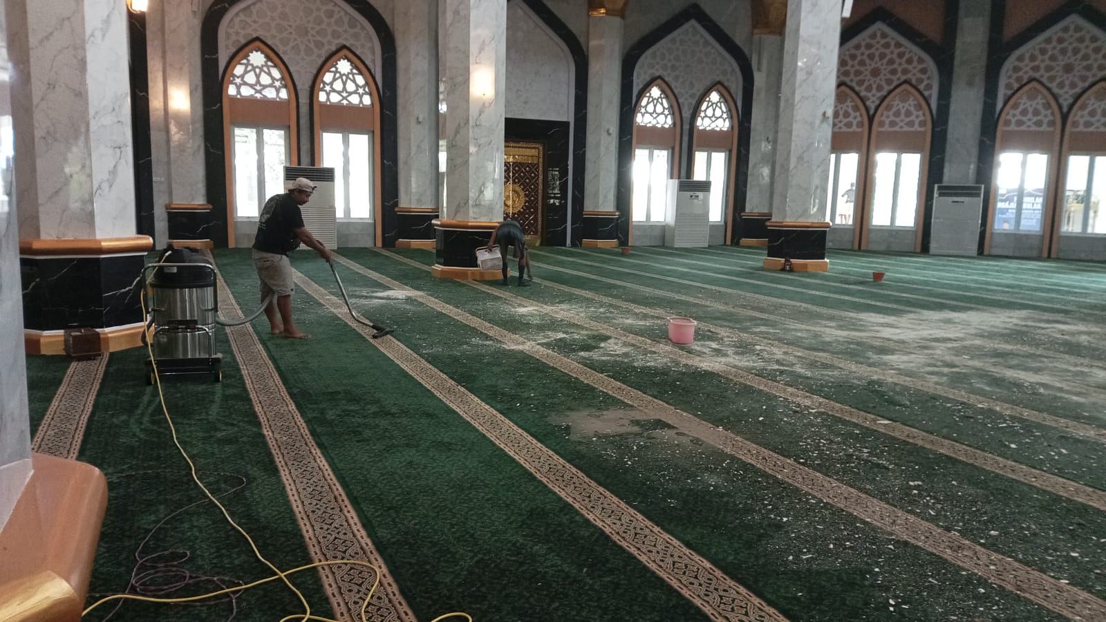 Pasca Plafon Ambruk, Masjid Agung An-Nur Tanjung Senai Ogan Ilir Ditutup Sementara dan Tiadakan Salat Jumat