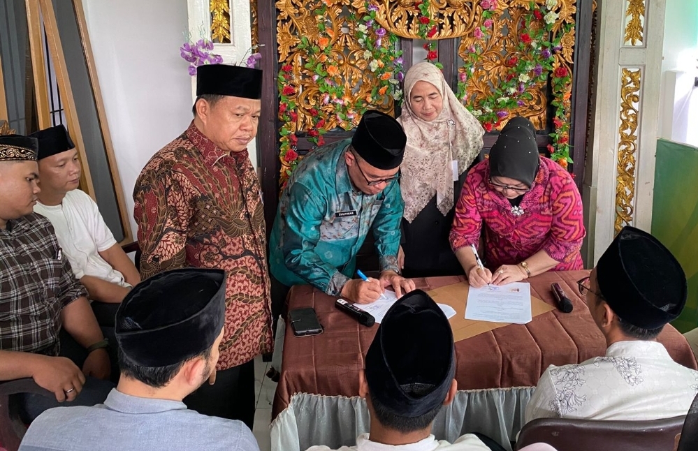 KUA Alang-Alang Lebar Gandeng Lintas Cahaya Sejahtera Perkuat Bimbingan Perkawinan