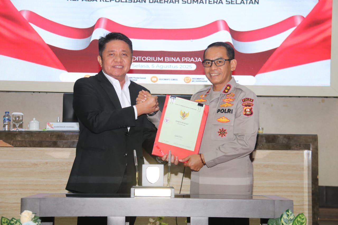 Polda Sumsel Resmi Terima Hibah Gedung Ditlantas dari Pemprov