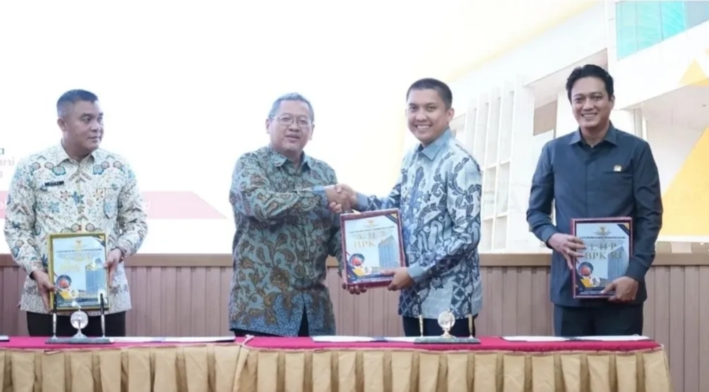 Bupati Ogan Ilir Terima LHP TBC Tahun Anggaran 2024 dan 2025 dari BPK RI Perwakilan Sumsel