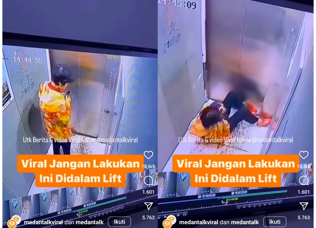 Akibat Terlalu Petakilan Saat Berada di Dalam Lift, Wanita Paruh Baya Ini Nyaris Meregang Nyawa