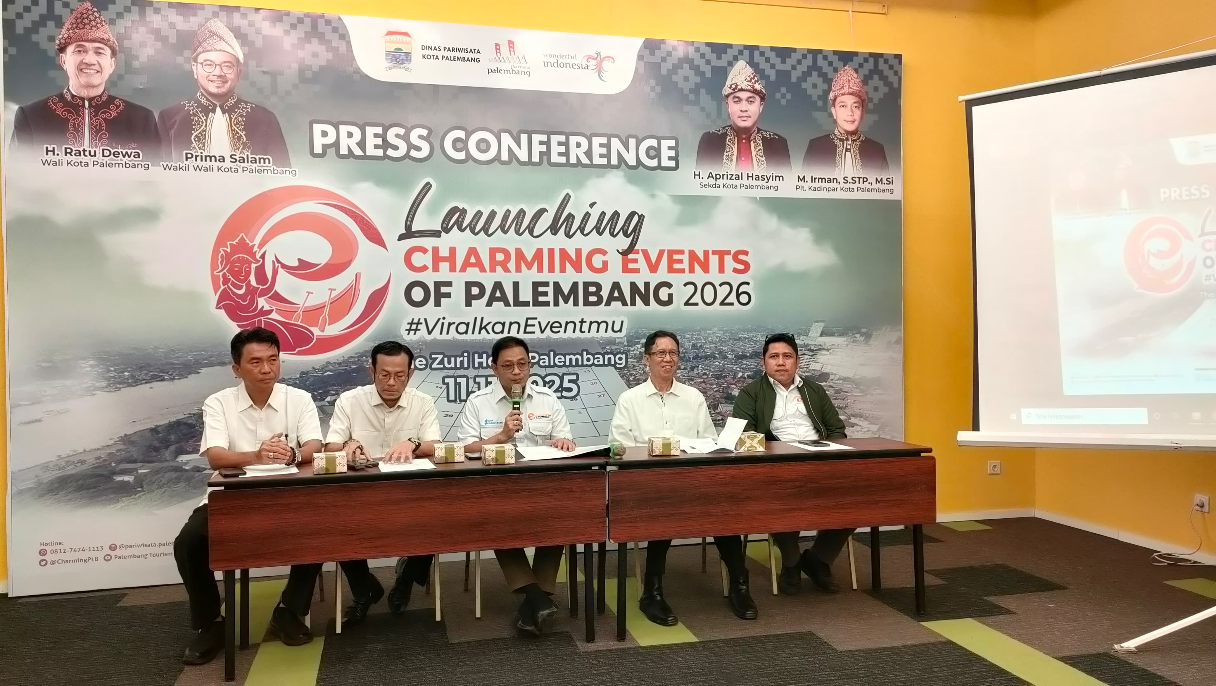 Luncurkan 135 Calender of Charming Kota Palembang 2026, Dinas Pariwisata Gebrak dengan Event Terbaru
