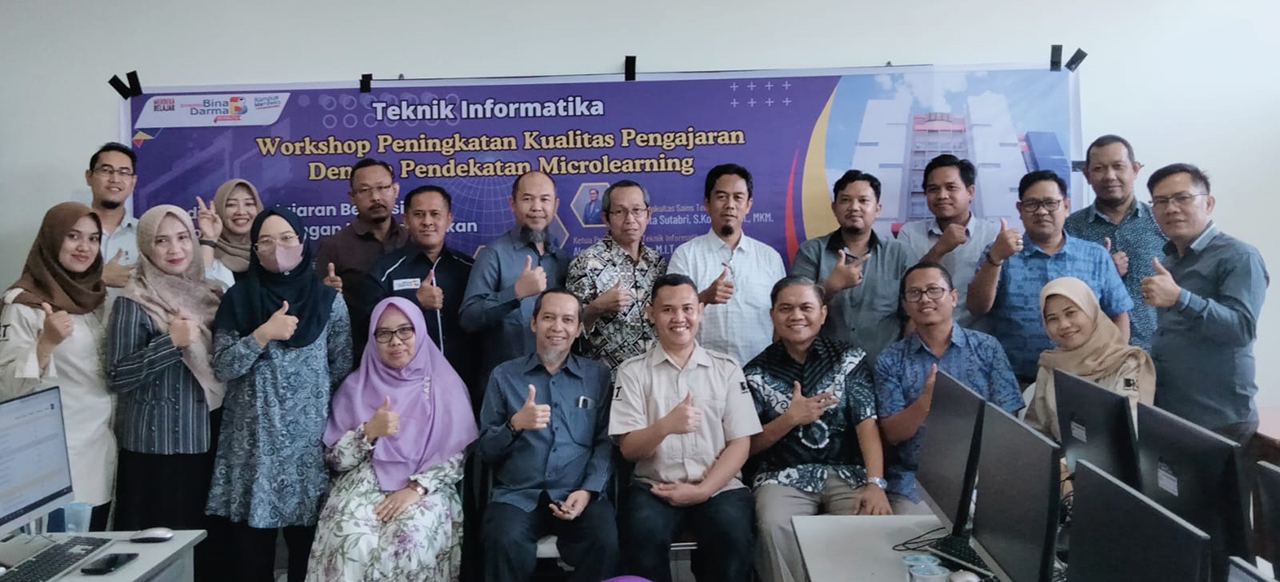 Program Studi Teknik Informatika Universitas Bina Darma Palembang Adakan Workshop Microlearning