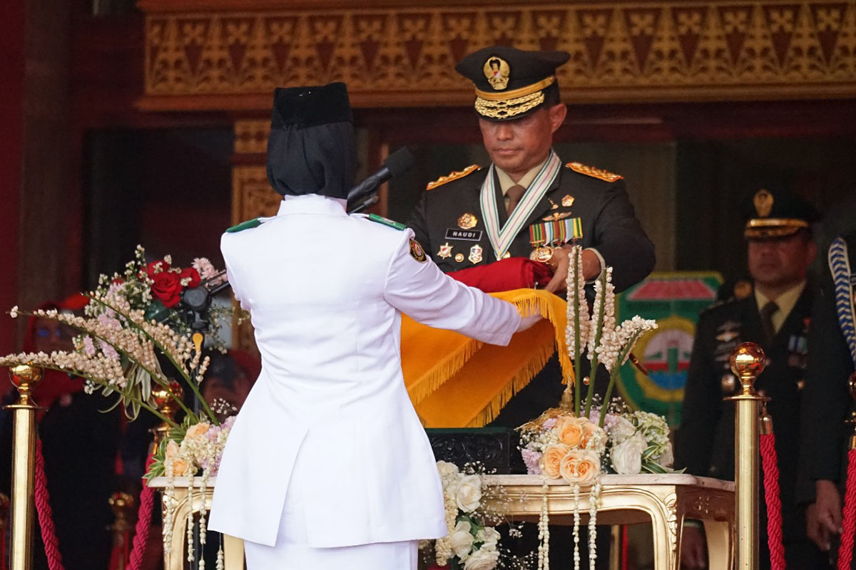 Kemenkumham Sumsel Hadiri Upacara Penurunan Bendera Merah Putih dalam Peringatan HUT Kemerdekaan RI Ke-79