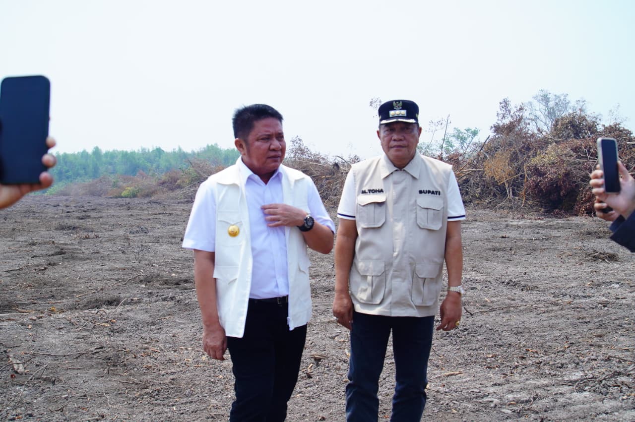 242 Lokasi Karhutbunlah Terdeteksi, Bupati Toha: Semoga Titik Api Terus Berkurang