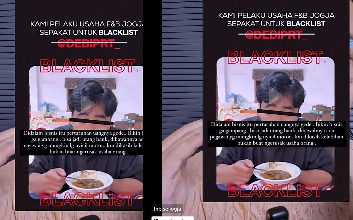 Food Vlogger Blunder, Mau Bahas Makanan Apa Mau Bikin Tutup Usaha? Kena Mental Diblacklist Pengusaha se-Jogja