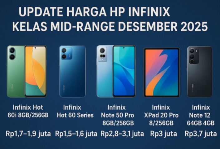 Bikin Ngiler, List Harga Desemser 2025 Infinix Hot Series hingga Note Series Turun Harga