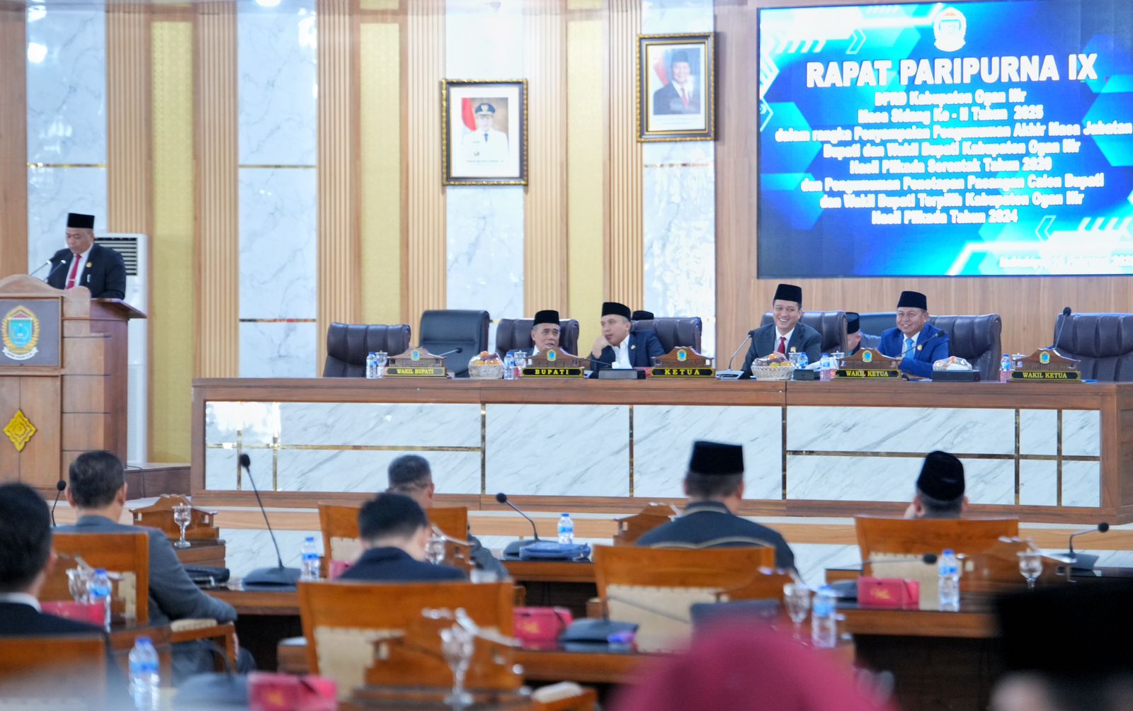 DPRD Ogan Ilir Gelar Paripurna Pengumuman Akhir Masa Jabatan Bupati-Wabup OI Hasil Pilkada 2020