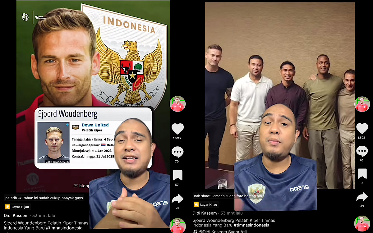 Sjoerd Woudenberg Jadi Pelatih Kiper Timnas Indonesia, Zulkifli Syukur Masih Wawancara Sama Patrick Kluivert