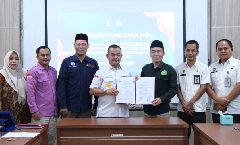 Kemenkum Babel dan UMM Babel Teken MoU Perlindungan Kekayaan Intelektual