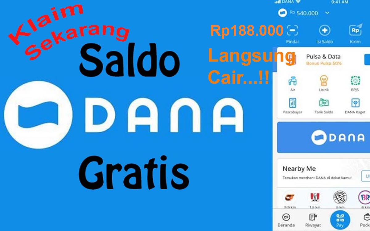 3 Link DANA Kaget Hingga Rp188 Ribu, Bisa Cair Sekarang Juga, Masuk Dompet Digital!