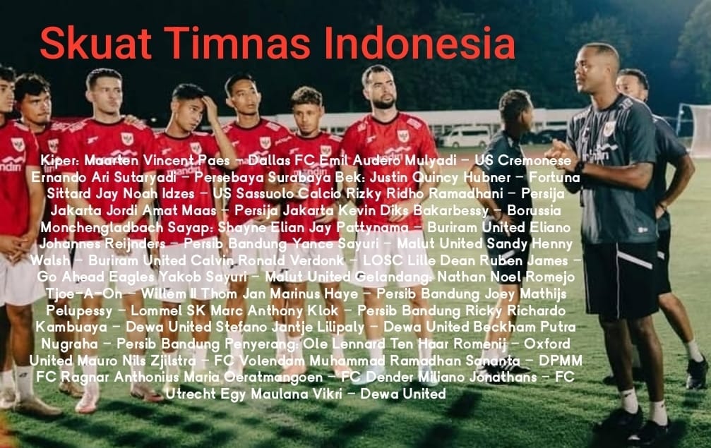 MENGEJUTKAN, Patrick Kluivert Berani Coret 6 Pemain Andalan Timnas Indonesia di Kualifikasi Piala Dunia 2026
