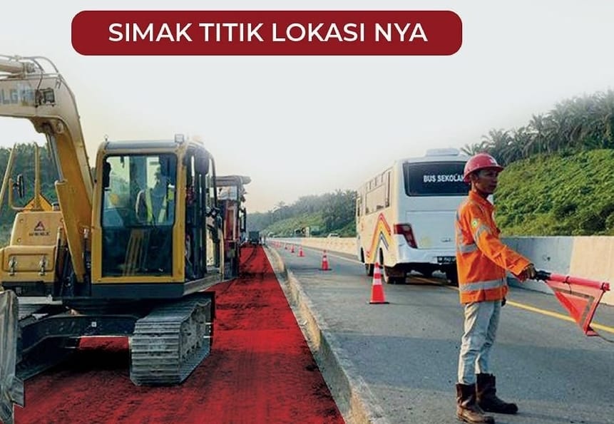 Waspada di Jalan Tol Terpeka KM 147- KM 190 Ada Perbaikan, Hutama Karya Memohon Maaf 