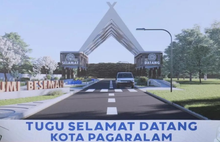 Jalan Lintas Pagaralam - Lahat Ditutup Pada 24 Juni 2023, Ada Pemasangan Mahkota Tugu Selamat Datang