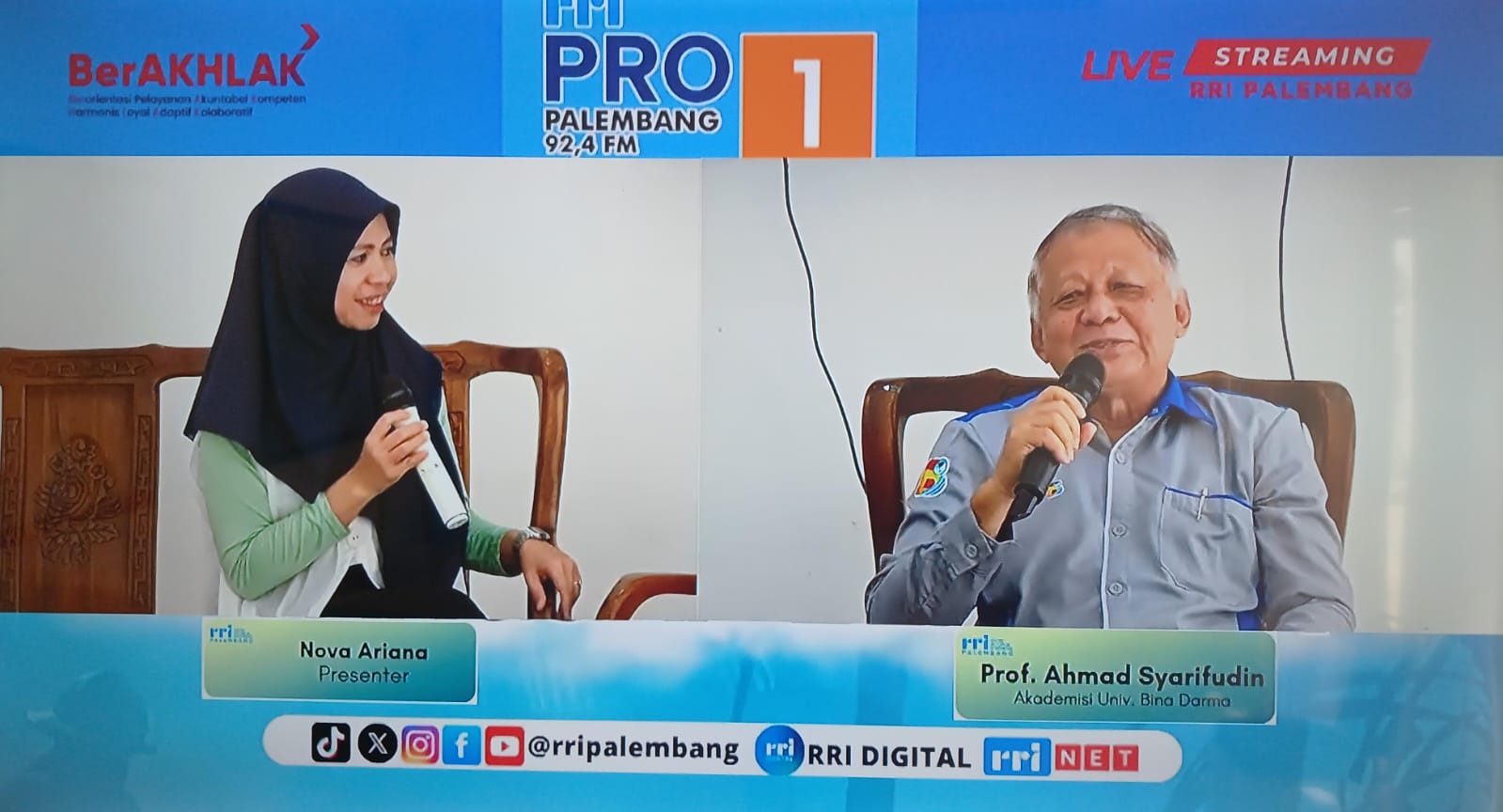 RRI Palembang dan Prof. Achmad Syarifudin, Kolaborasi Menjaga Alam Demi Cegah Banjir Sumsel