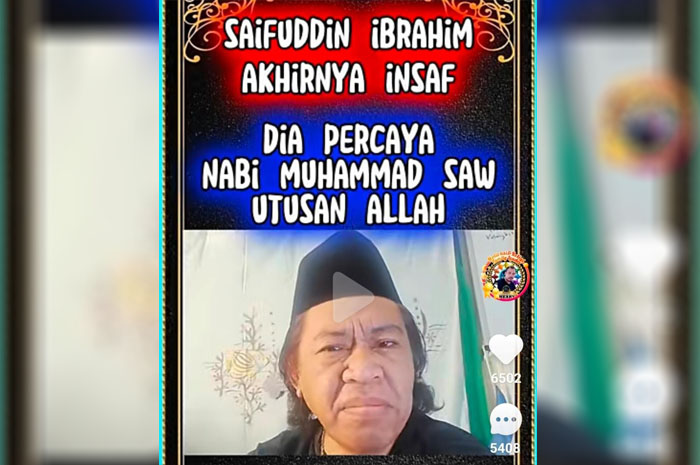 Pendeta Saifuddin Ibrahim Dikabarkan Insaf Akui Nabi Muhammad Utusan Allah SWT, Warganet: Hati-Hati Kena Prank