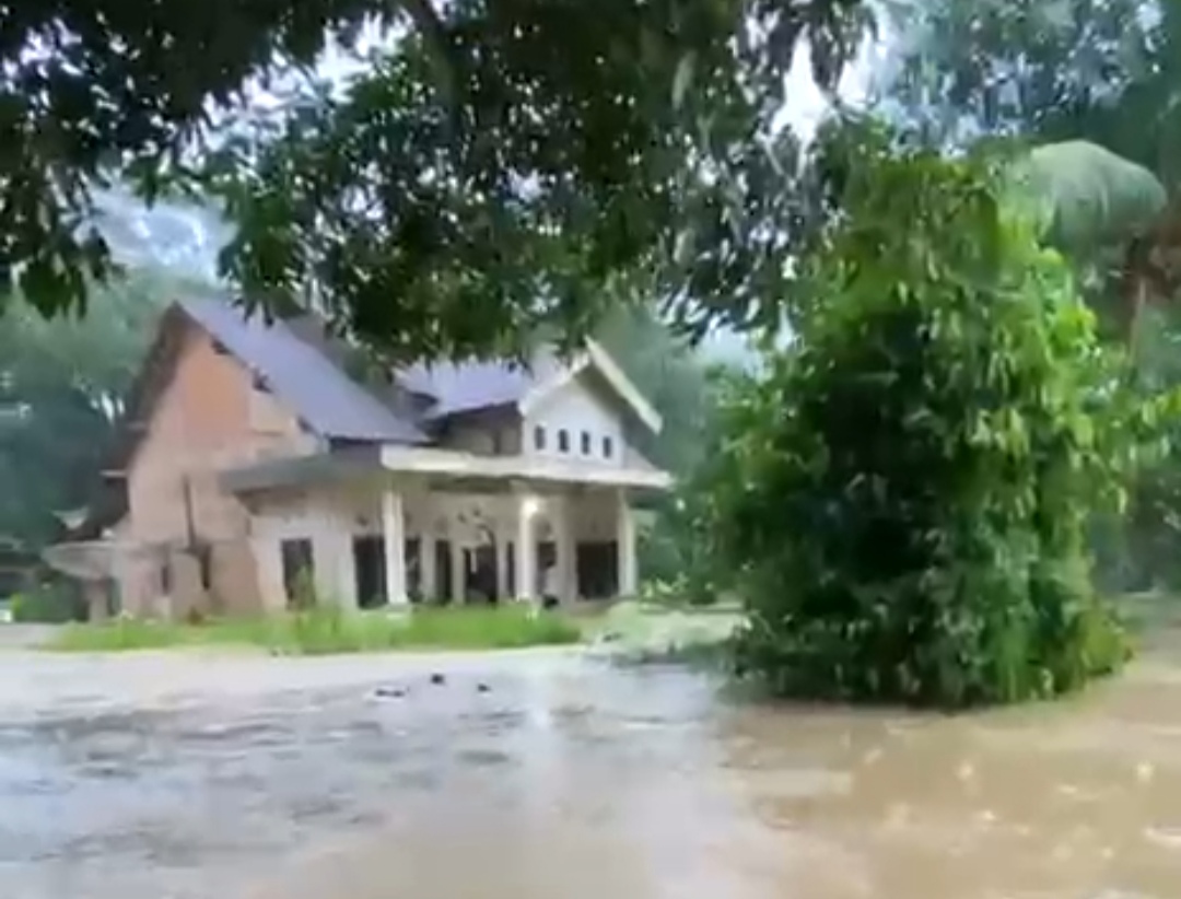 Pemukiman Warga di Desa Bumi Arjo Lempuing OKI Terendam Banjir