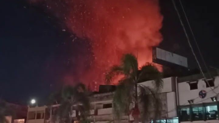 Api Berkobar di Lorong 99, Kawasan Pasar Kota Prabumulih