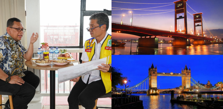Wisata Tower Ampera Dioperasikan 2025, Bakal Saingi Keindahan Jembatan Bridge London?