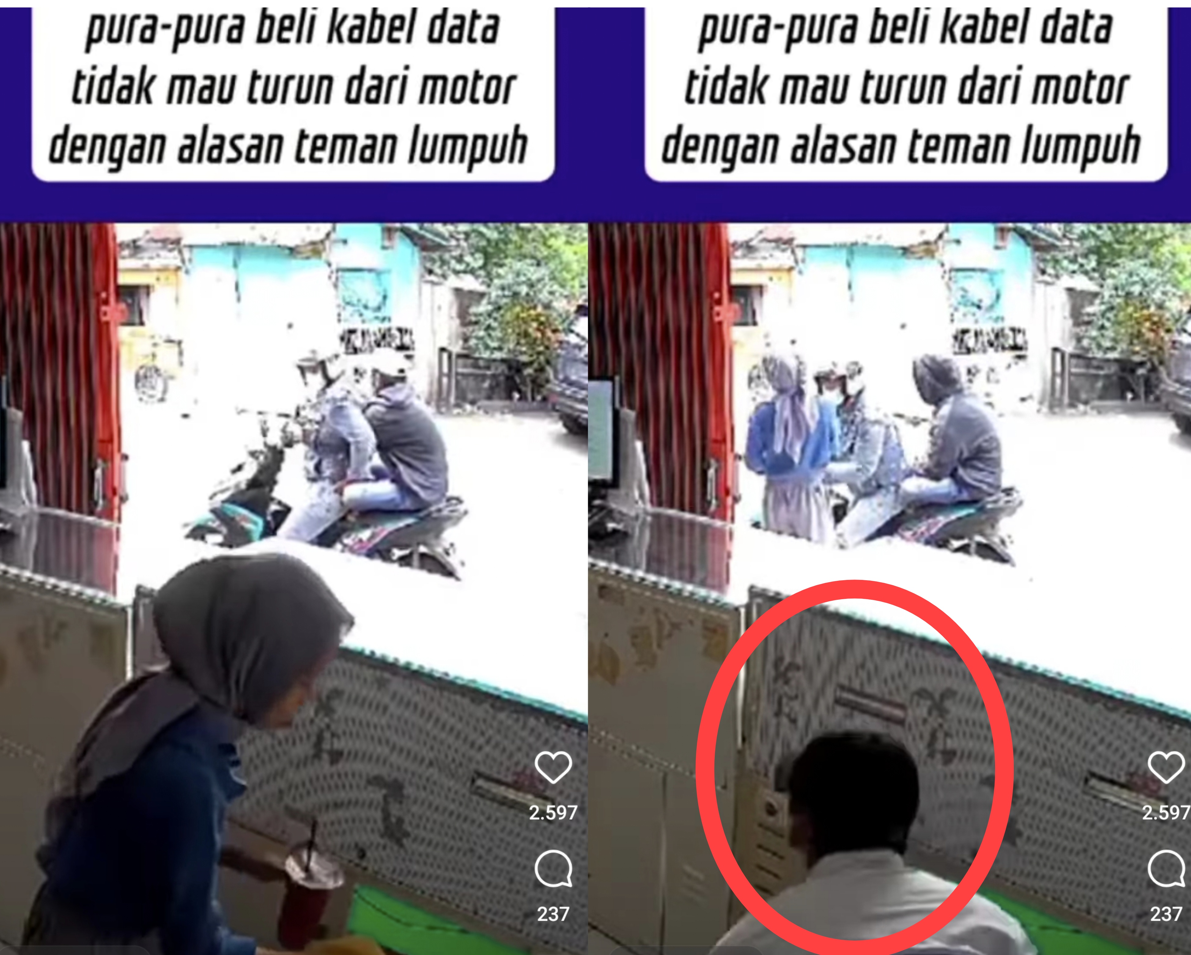 Modus Pencurian 'Anyar' Pura-Pura Lumpuh Terekam CCTV, Warganet Hujat Pelaku: Semoga Lumpuh Beneran