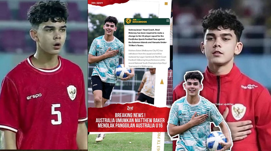 Drama Matthew Baker: Buktikan Kesetiaan, Tolak Timnas U17 Australia!