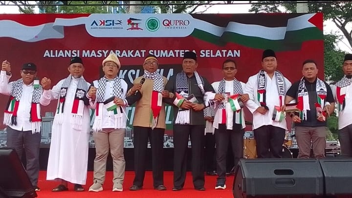 Ribuan Massa Sumatera Selatan Bersatu Bela Palestina, Aksi Solidaritas Jilid III Gema Dukungan Tanpa Henti