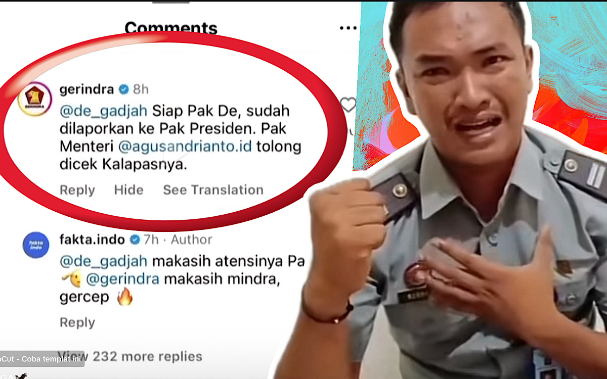 Admin Gerindra Konfirm Curhat Eks Petugas Lapas Tanjung Raja Dilaporkan Ke Prabowo, Akun Pak Menteri Di-Tag