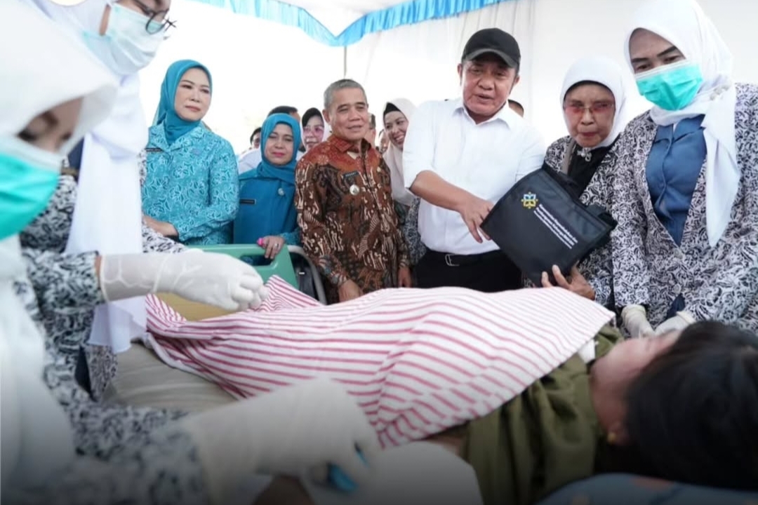 Wabup Ogan Ilir Dampingi Gubernur Sumsel Hadiri Pelayanan KB Terintegritas Bersama Mitra Kerja