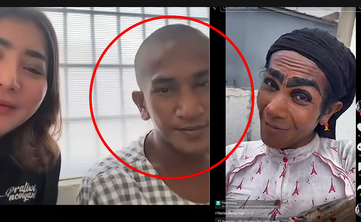Rifin Dendeng Jadi Laki Banget di Tangan Teh Novi, ODGJ Waria Viral Asal Palembang Kini Tampil Ganteng