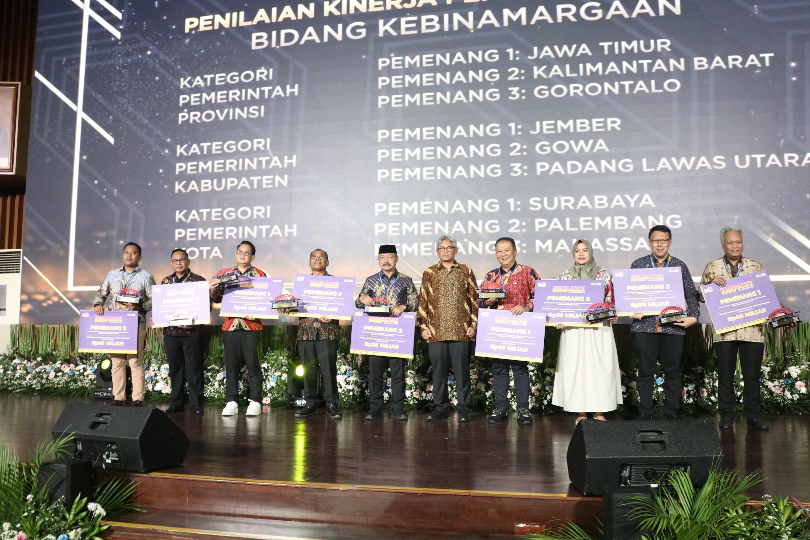 Luar Biasa! Pemkot Palembang Sabet 2 Gelar Juara Nasional Bidang Kebinamargaan dari Kementerian PUPR