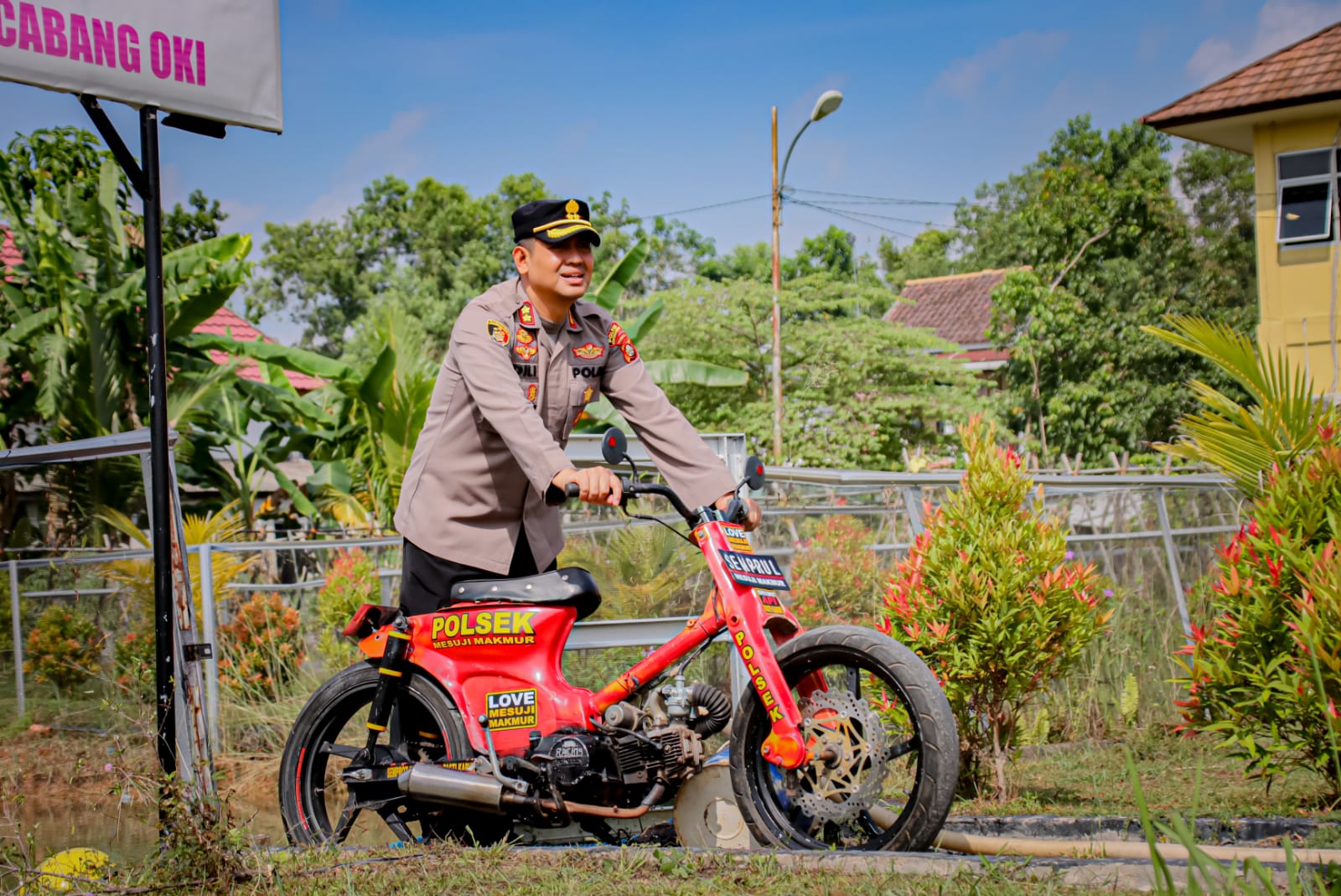 Motor ‘Semprul’ Ciptaan Polisi Mesuji Makmur Siap Padamkan Api Karhutla di OKI