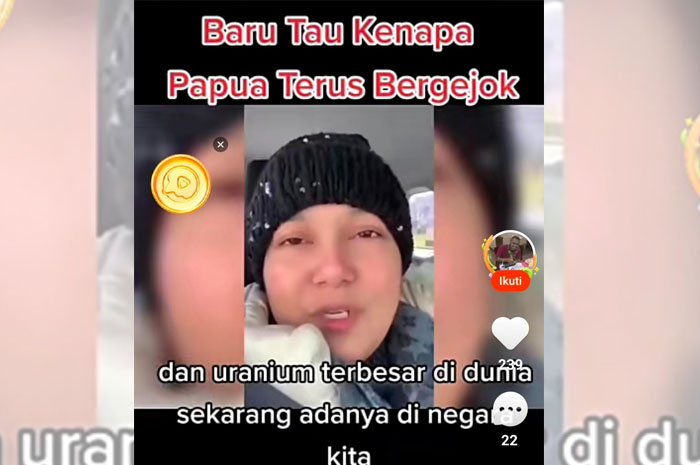 ALAMAK! Wanita Ini Sebut Senjata Pemusnah Massal jadi  Penyebab Papua Terus Bergejolak